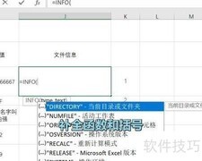 Excel INFO函数使用技巧