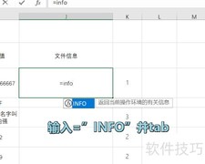 Excel INFO函数使用技巧