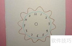 纸制小闹钟DIY教程