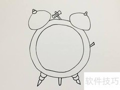 兔子小闹钟绘画教程