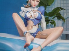 3D艺术家发布漫威隐形女泳装皮肤引热议