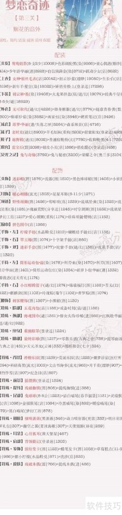梦恋奇迹第三期通关攻略