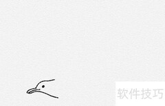 海鸥简笔画教程