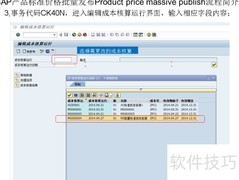 SAP标准价格批量发布
