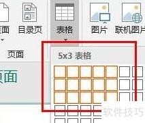 Publish插入表格方法