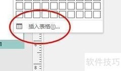 Publish插入表格方法
