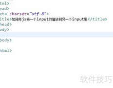 JS实现input值传递