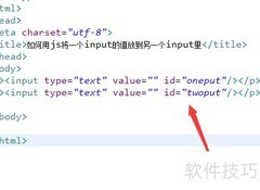JS实现input值传递
