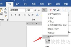 Word半角全角快速切换技巧