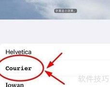 iPhone14设置Courier字体方法