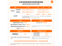 米家十年质保空调1397元