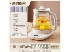 小熊304不锈钢养生壶限时特惠
