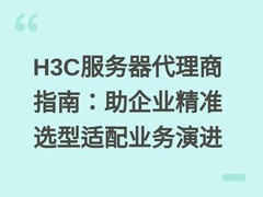 H3C服务器代理商指南：助企业精准选型适配业务演进