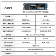 铠侠EXCERIA BASIC SF10 职场高效办公的低功耗优选