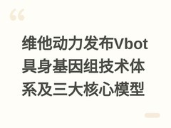 维他动力发布Vbot具身基因组技术体系及三大核心模型
