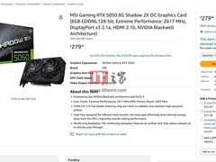 微星RTX 5050显卡7月1日开售，定价约2006元