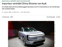 奥迪中国特供电车逆向出口德国，性能碾压本土竞品引热议