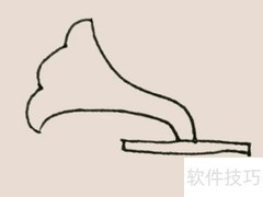 手绘留声机技巧：简单又好看