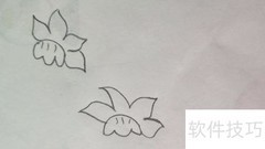 漂亮花儿简笔画法