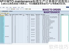 SAP MTO生产订单维护流程