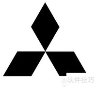 PS矢量绘制三菱标志