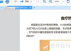 轻快PDF阅读器打开文档方法