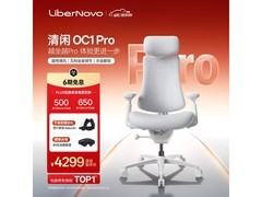 LiberNovo OC-1Pro人体工学椅冰川白