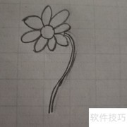 新年快乐简笔画花儿