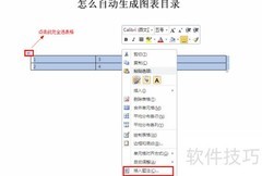 2010 Office图表目录自动生成