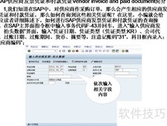 SAP供应商发票付款凭证