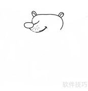 简笔画大熊：温暖可爱画法
