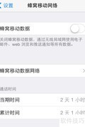 iPhone移动数据使用限制方法