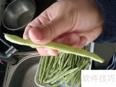 豆角快速去筋小技巧