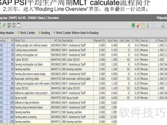 SAP PSI MLT计算流程简介