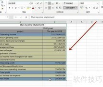 Excel财务利润表中英文互译