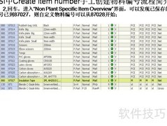 PSI手工创建物料编号流程
