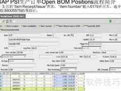 SAP PSI WO搁置BOM处理