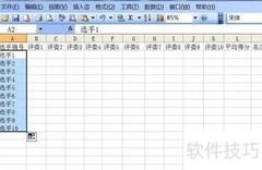 Excel自动评分表制作