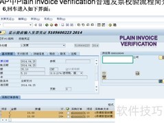 SAP普通发票校验