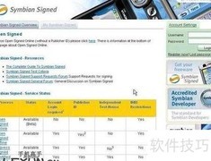 S60第三版在线签名教程