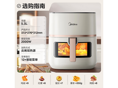 美的5L炎烤空气炸锅，到手仅207元