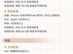 原神鸿蒙版9月10日上线华为应用市场，支持HarmonyOS 5及以上系统