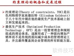 TOC在生产管理中的应用