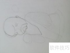 马克笔绘寿星卡通插图