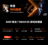 打瓦日必备！AMD 锐龙7 9800X3D京东618大促好价推荐