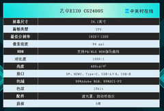 艺卓CG2400S显示器评测：以精准色彩服务专业用户