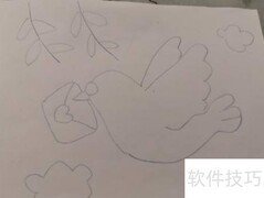 小信鸽简笔画教程