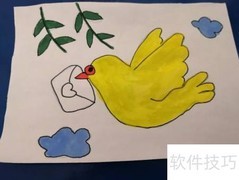 小信鸽简笔画教程