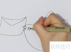 信鸽简笔画教程