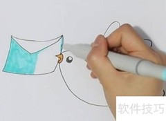 信鸽简笔画教程